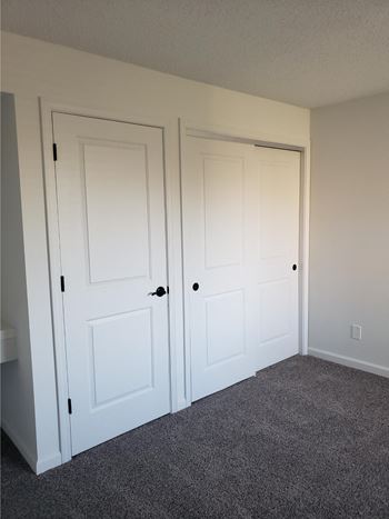 NEW 2 panel doors &  hardware